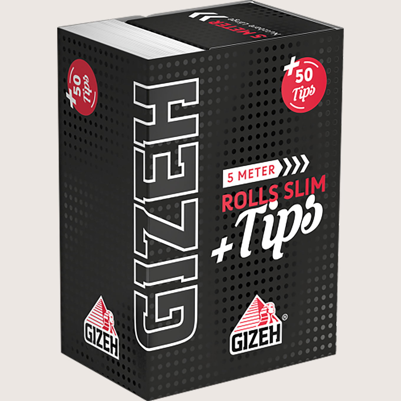 Gizeh Black Rolls Slim + Tips 5 Meter Gizeh Black Rolls Slim + Tips 5 Meter