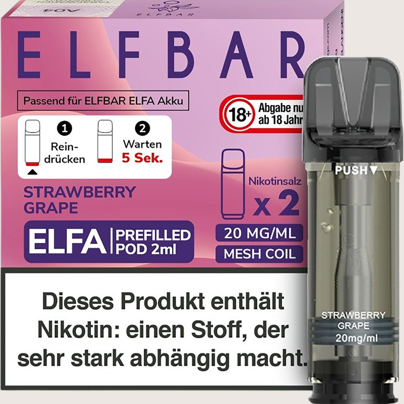 Elfa Pod Strawberry Grape