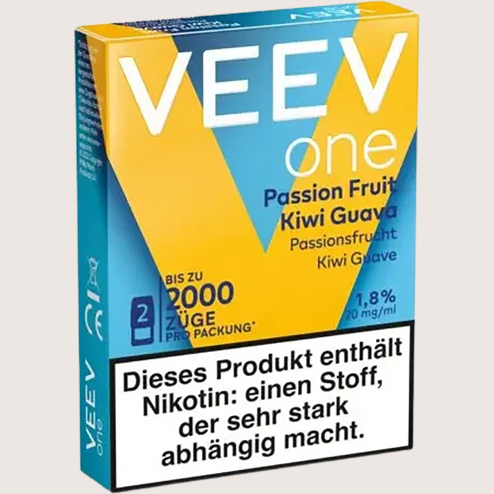 Veev One Pods Passionfruit Kiwi Guava 20 mg Veev One Pods Passionfruit Kiwi Guava 20 mg