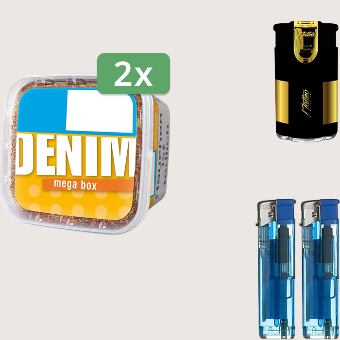 Denim Classic 2 x 210 g Sparpaket mit Feuerzeugset