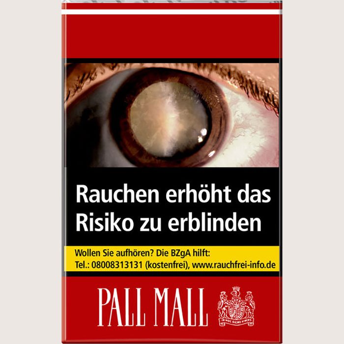 Pall Mall ohne Filter 8,40 €