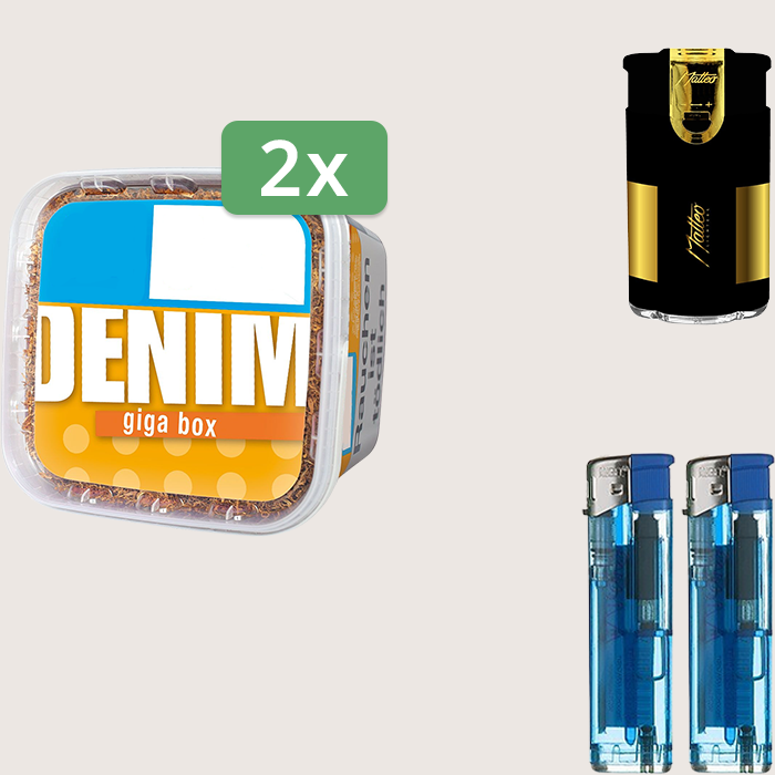 Denim Classic 2 x 315 g Sparpaket mit Feuerzeugset