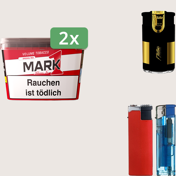 Mark 1 - 2 x 255 g Sparpaket mit Feuerzeugset