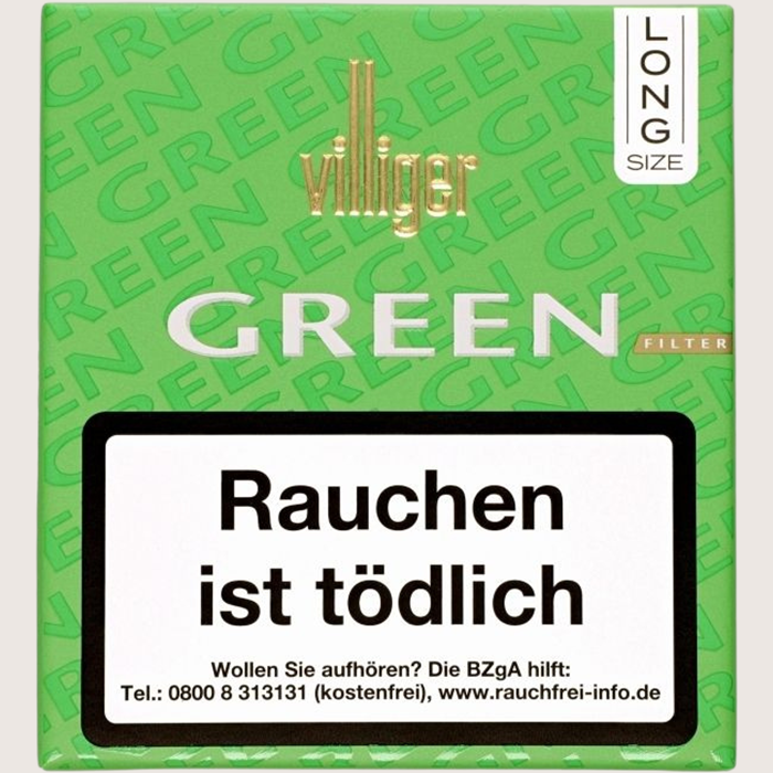 Villiger Green Mini Filter Long Villiger Green Mini Filter Long