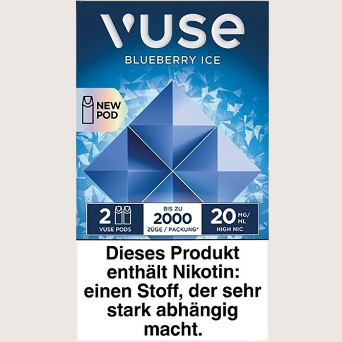 Vuse Pods Blueberry Ice 20 mg Vuse Pods Blueberry Ice 20 mg