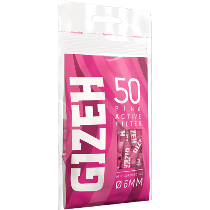 Gizeh Pink Active Filter 6 mm 50 Filter