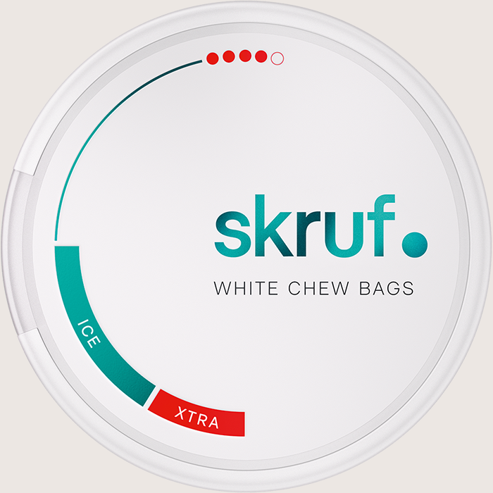 Skruf Ice White Chew Bags #4 Xtra