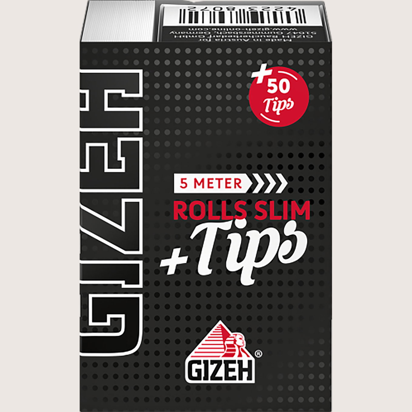 Gizeh Black Rolls Slim + Tips 5 Meter Gizeh Black Rolls Slim + Tips 5 Meter
