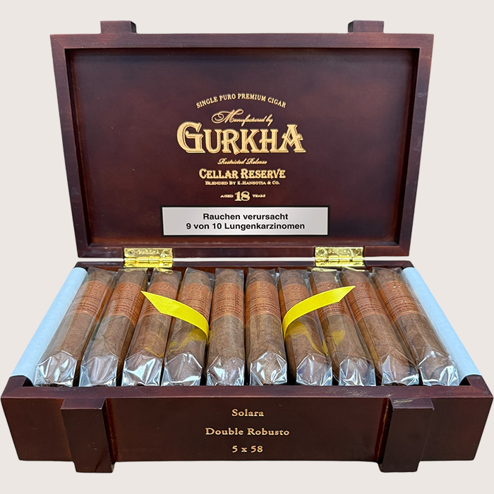Gurkha Cellar Reserve 18 Years - Edicion Especiale Solara Double Robusto Gurkha Cellar Reserve 18 Years - Edicion Especiale Solara Double Robusto