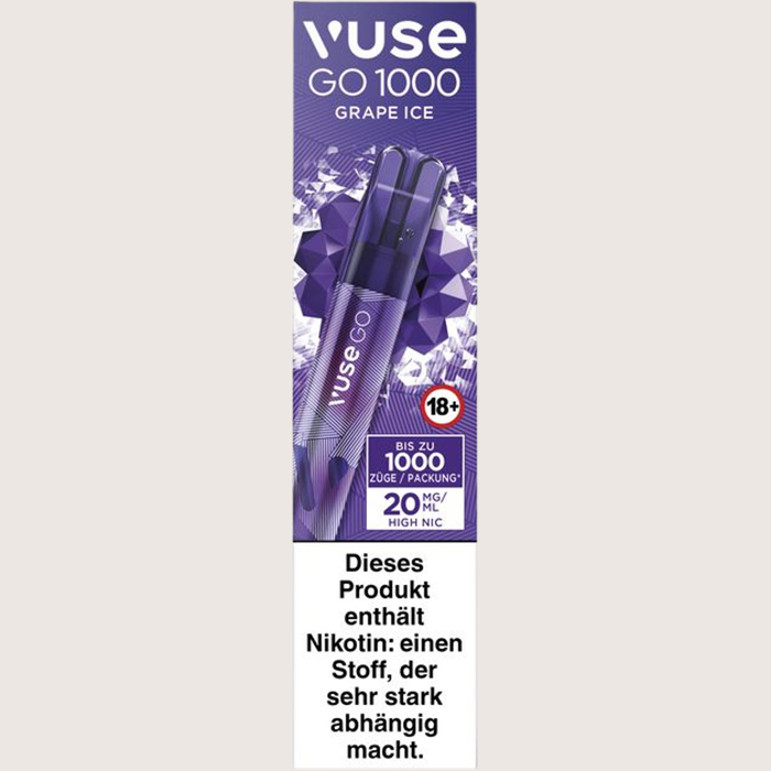 Vuse Go 1000 Grape Ice 20 mg