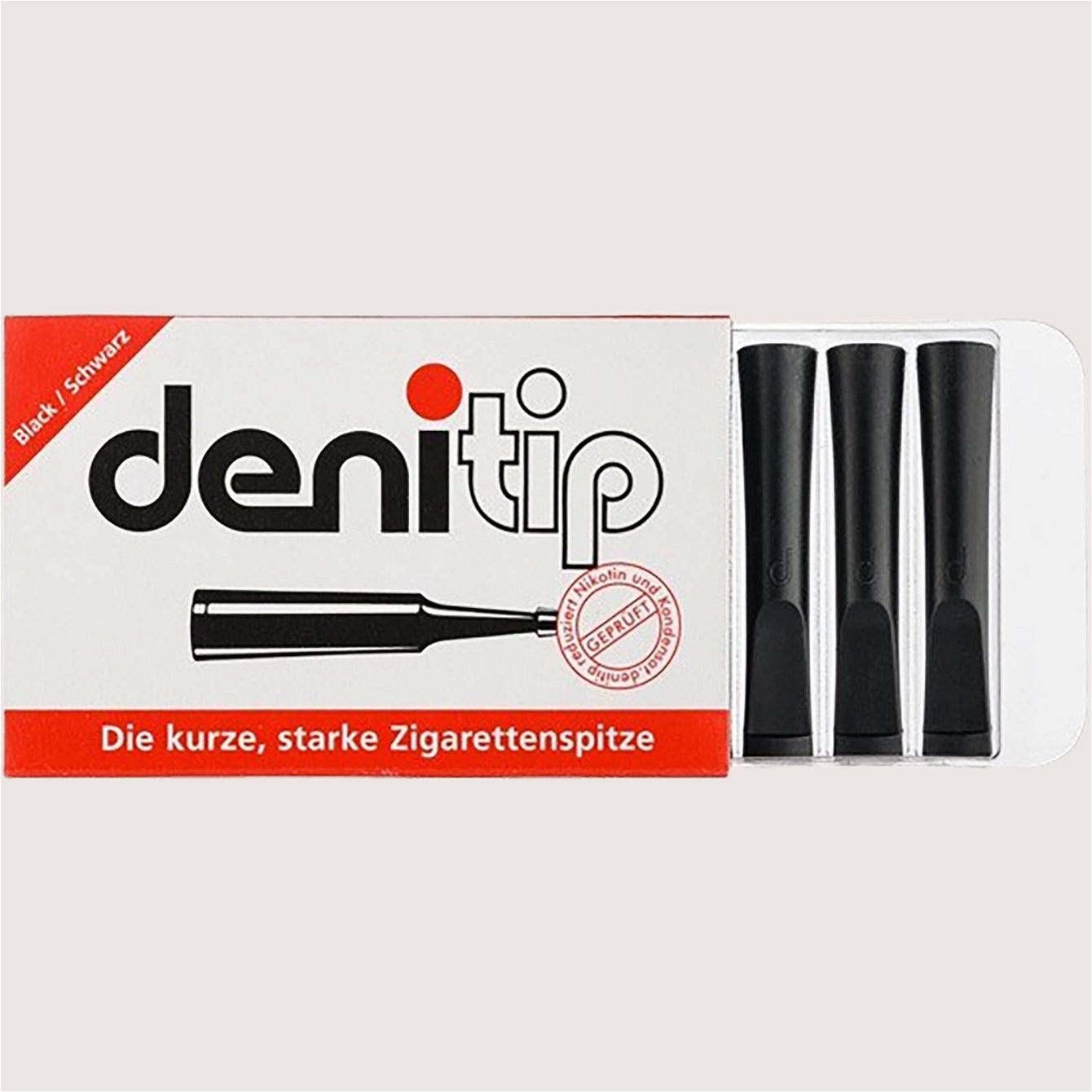 Denicotea Denitip Schwarz 1 Spitze