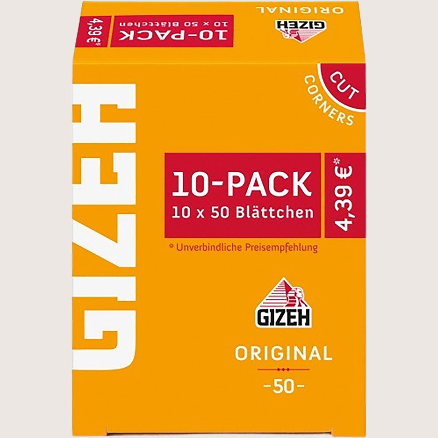Gizeh Original 10er Pack 500 Blättchen