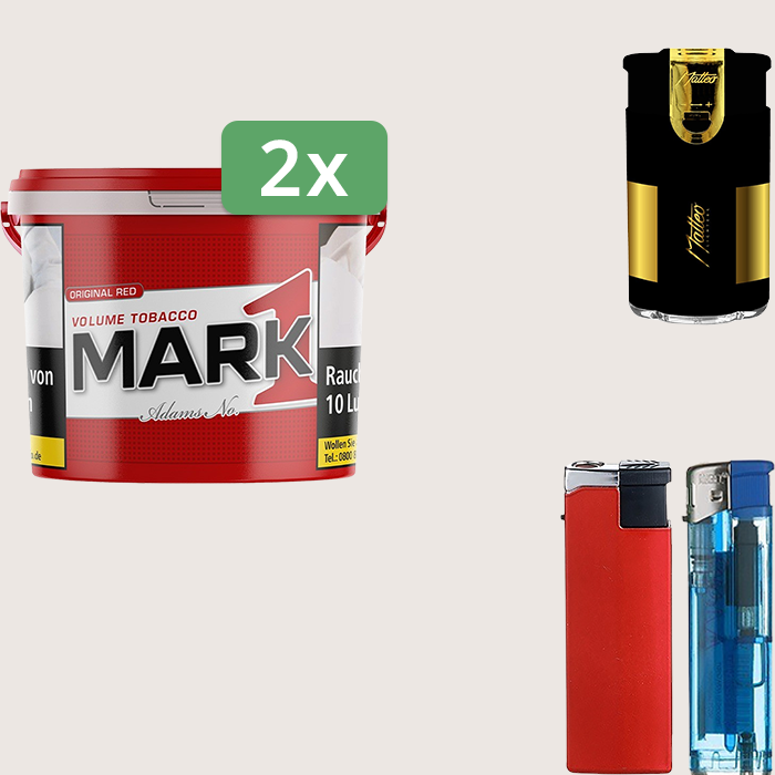 Mark 1 - 2 x 190 g Sparpaket mit Feuerzeugset