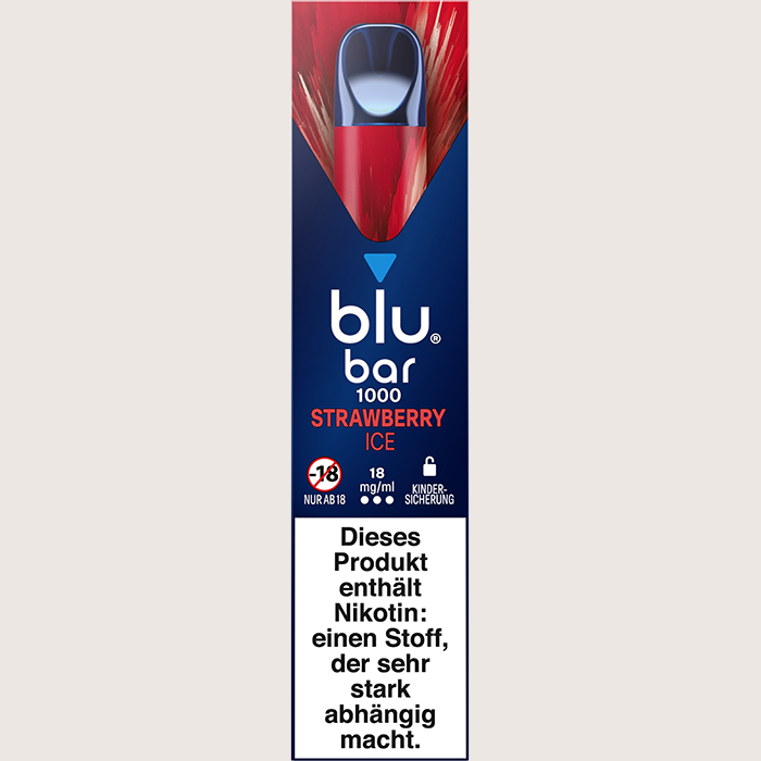 Blu Bar 1000 Strawberry Ice 18 mg Blu Bar 1000 Strawberry Ice 18 mg