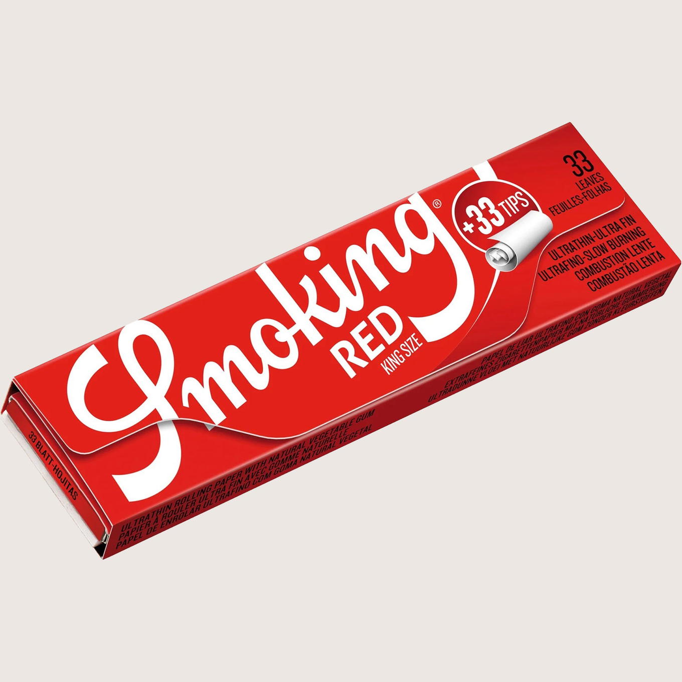 Smoking Red King Size + Tips 33 Blättchen Smoking Red King Size + Tips 33 Blättchen