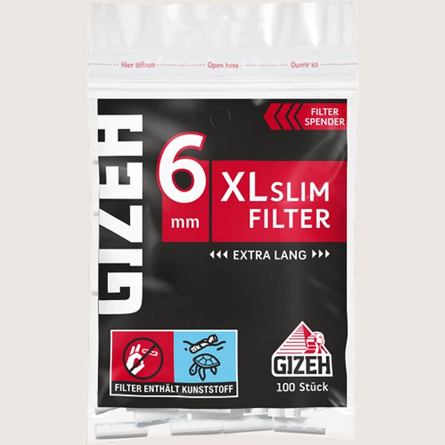 Gizeh Black XL Slim 100 Filter