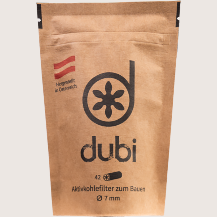Dubi Aktivkohle 7 mm 42 Filter