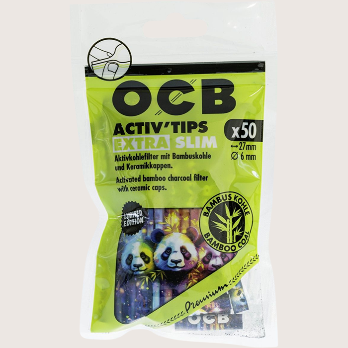 OCB ActivTips Extra Slim 6 mm Limited Edition 50 Filter OCB ActivTips Extra Slim 6 mm Limited Edition 50 Filter