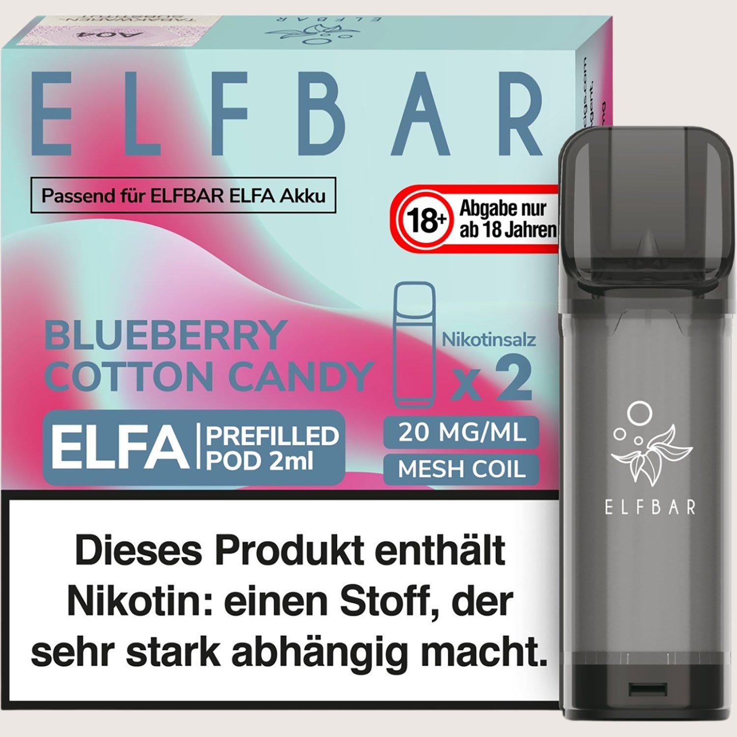 Elfa Pod Blueberry Cotton Candy