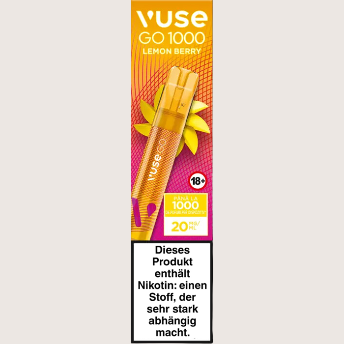 Vuse Go 1000 Lemon Berry 20 mg