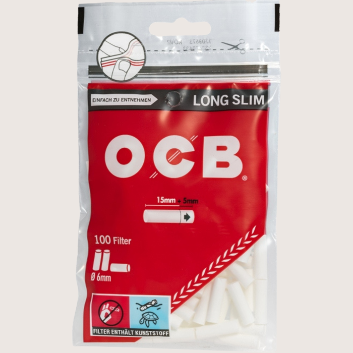 OCB Drehfilter Long Slim 6 mm 120 Filter