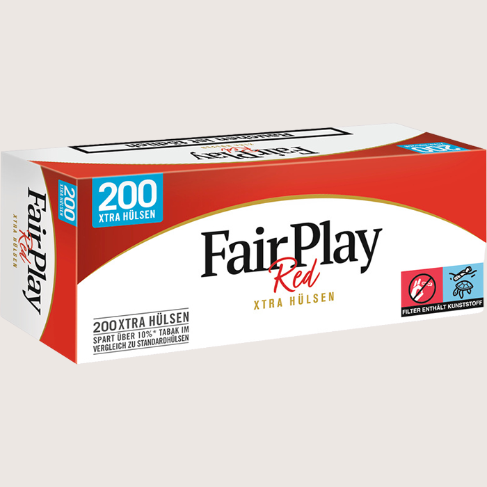Fair Play Red Xtra Hülsen 200 Hülsen