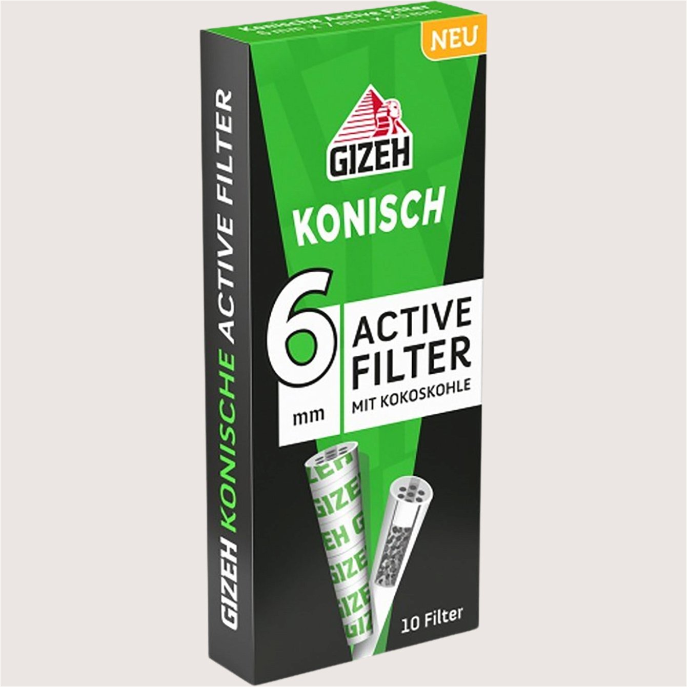 Gizeh Active Filter Konisch 10 Filter