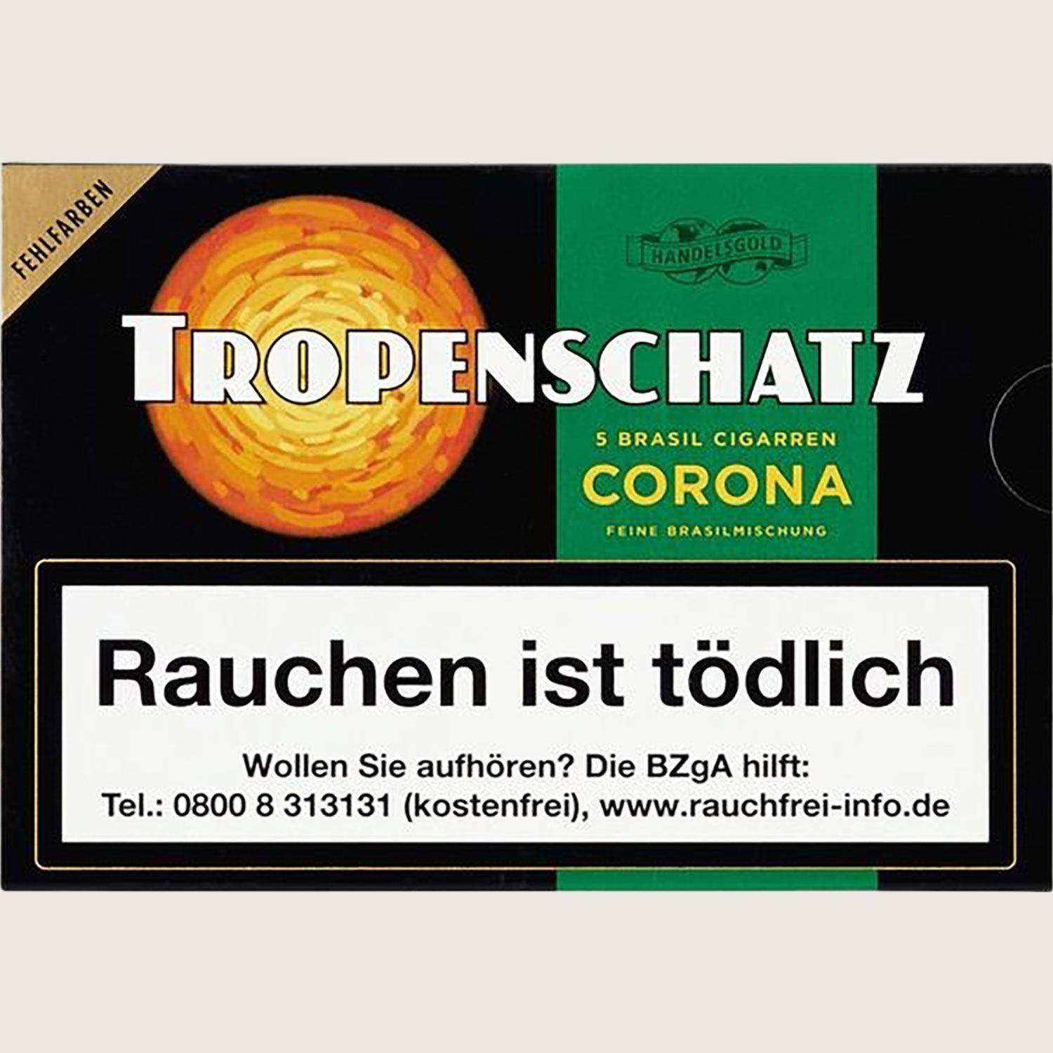 Handelsgold Tropenschatz No. 824 Fehlfarben Brasil