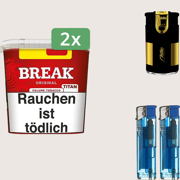 Break Original 2 x 300 g Sparpaket mit Feuerzeugset