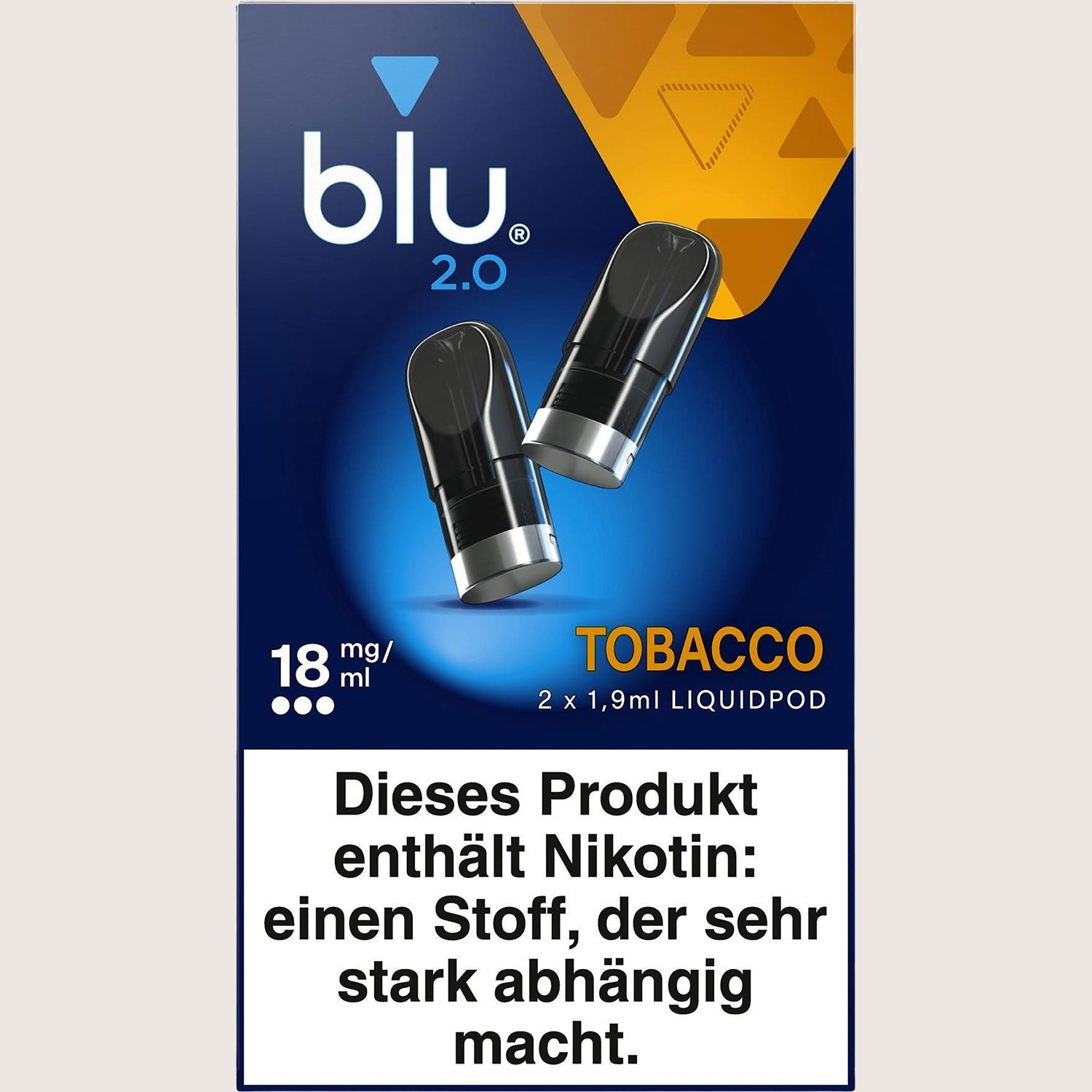 Blu 2.0 Liquidpod Tobacco 18 mg