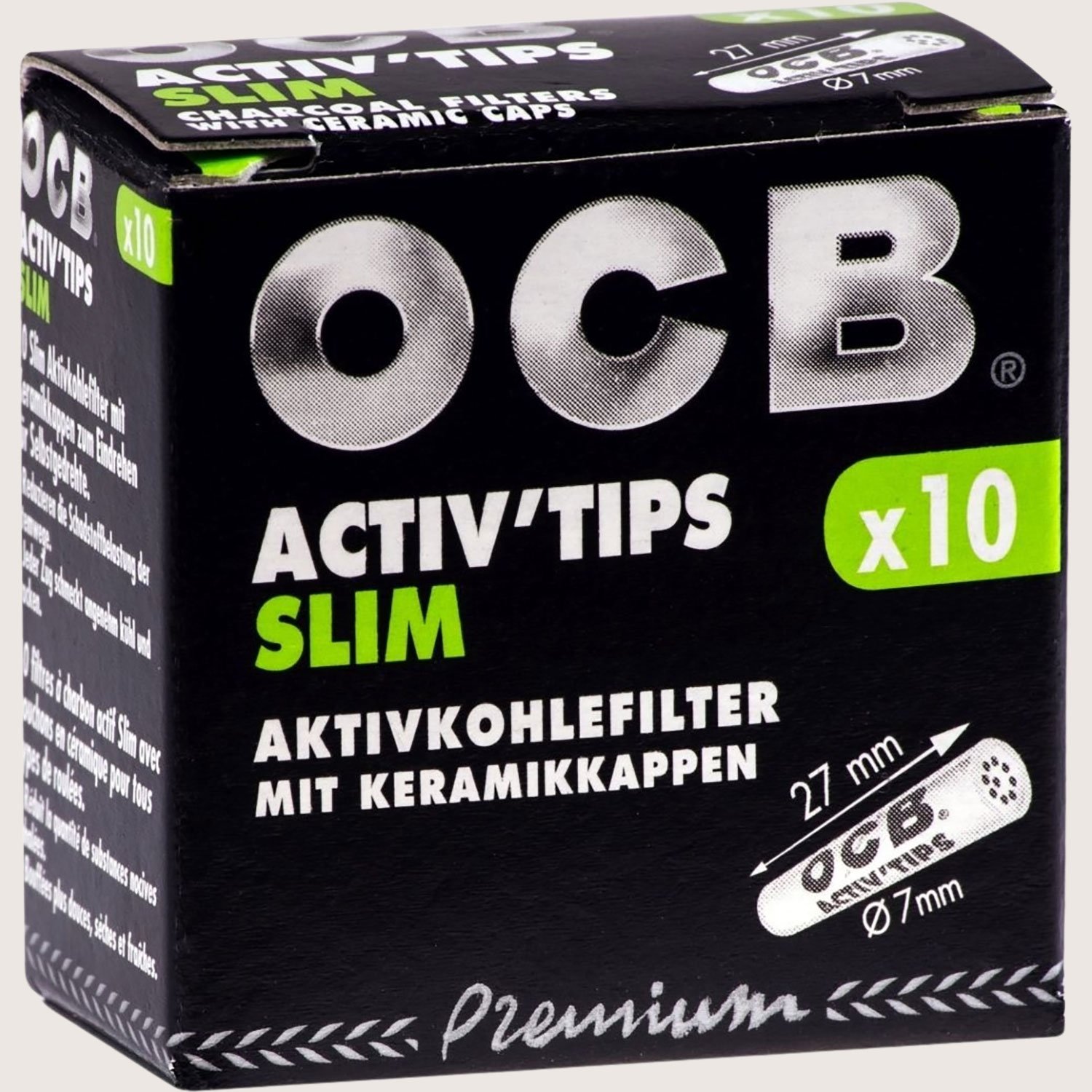 OCB ActivTips Slim 7 mm 10 Filter