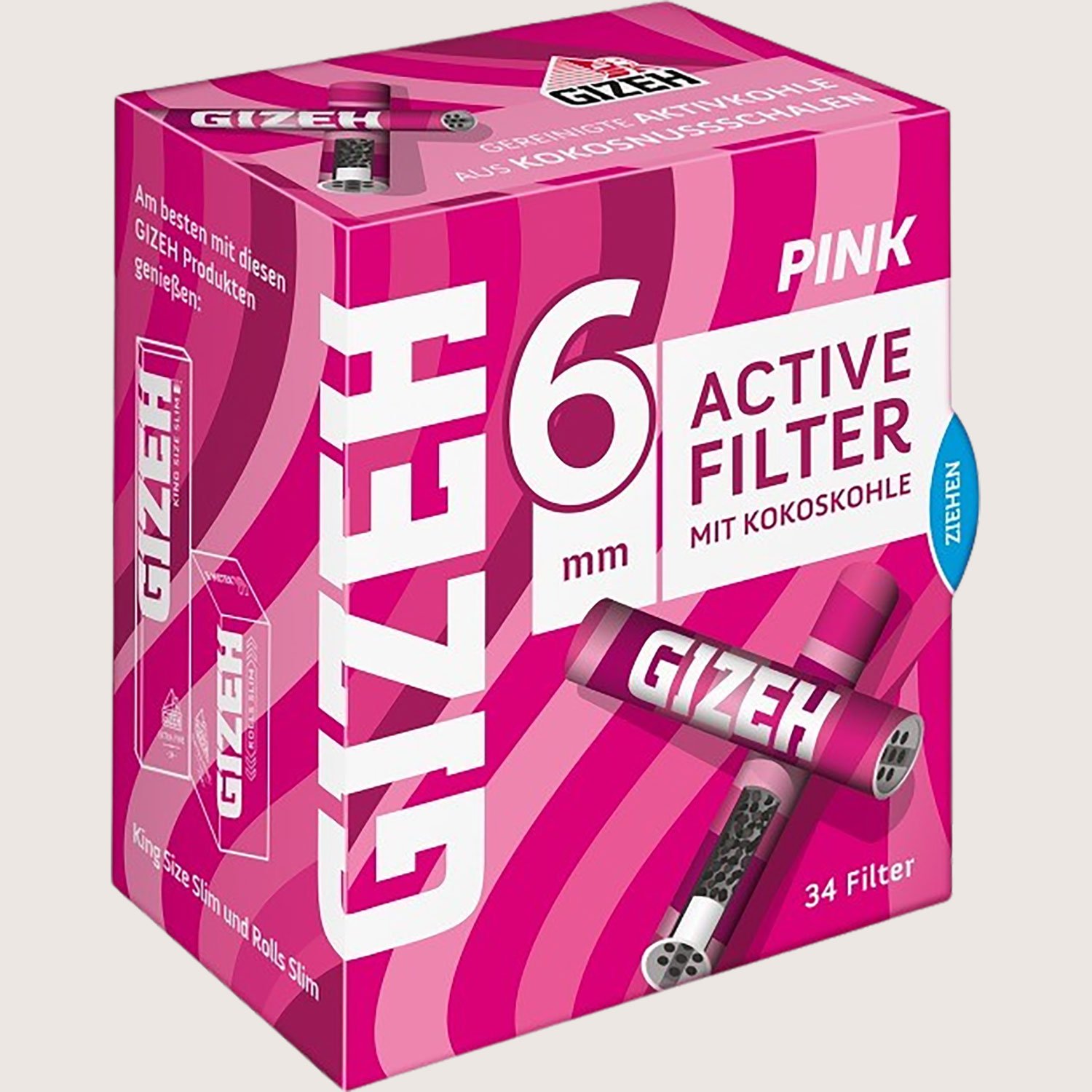 Gizeh Pink Active Filter 6 mm 34 Filter