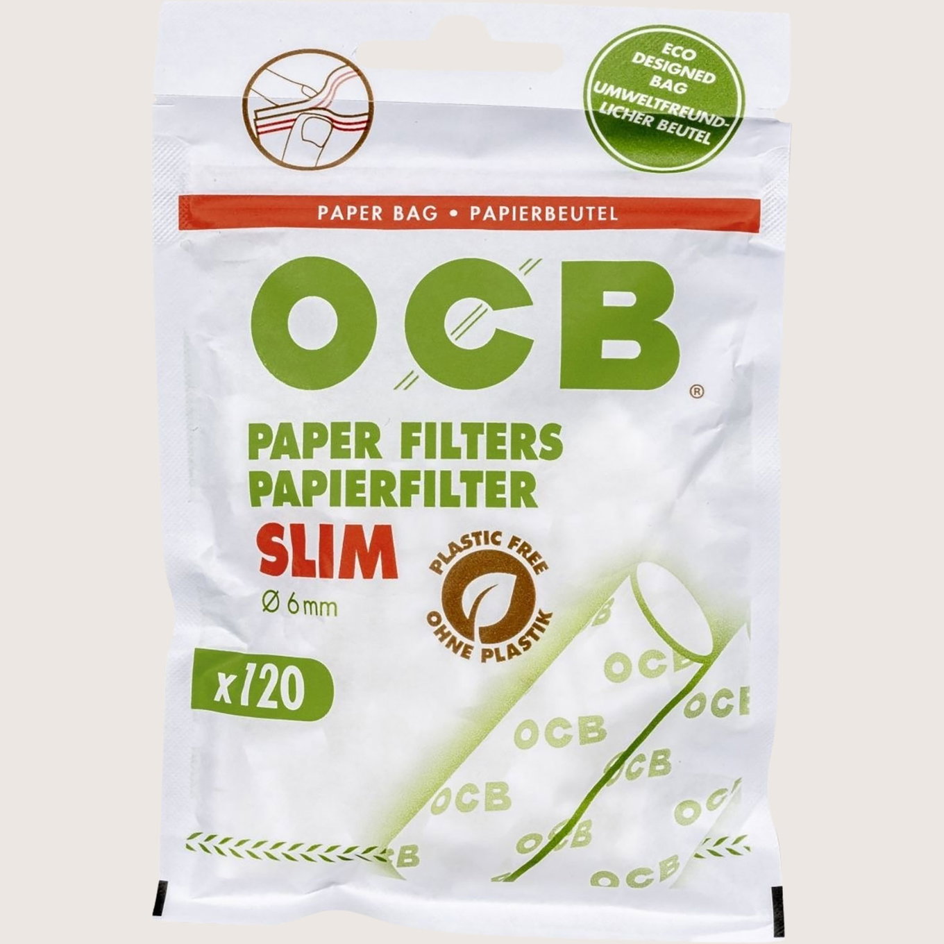 OCB Papierfilter Slim 6 mm 120 Filter