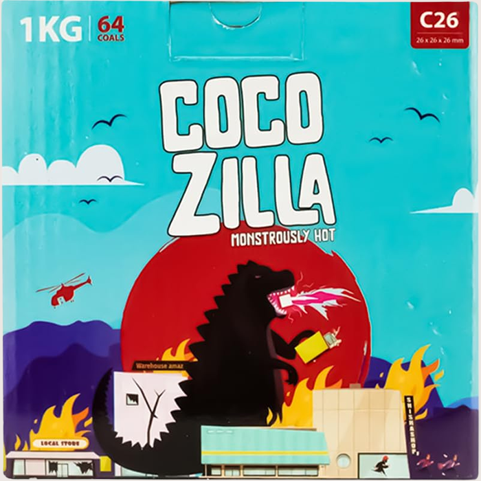 Cocozilla Wasserpfeifenkohle 64 Würfel