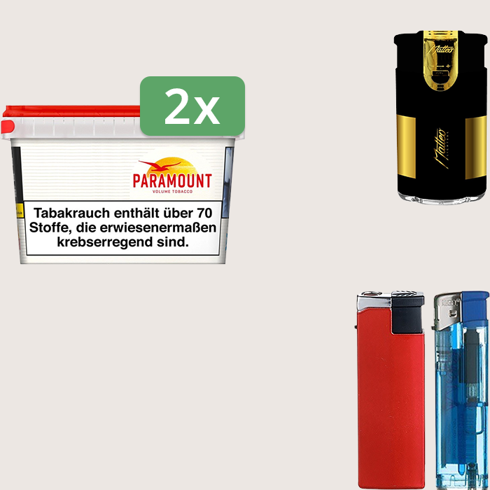 Paramount 2 x 125 g Sparpaket mit Feuerzeugset