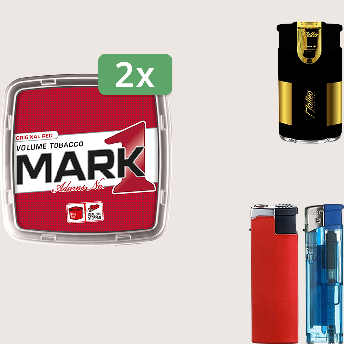 Mark 1 - 2 x 400 g Sparpaket mit Feuerzeugset